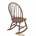 Vintage Windsor rocker, solid wood, warm patina - 3