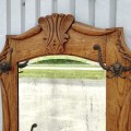 Antique oak hall chair  - 3