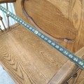 Antique oak hall chair  - 4
