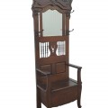 Chaise patère avec miroir, banc d'entrée  - 7