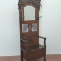 Chaise patère avec miroir, banc d'entrée  - 8