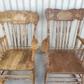 Rocking press-back chairs  - 2