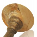 Wooden turned candlestick  - 4