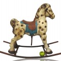 Cheval berçant en métal, jouet pour enfant  - 3