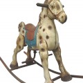 Cheval berçant en métal, jouet pour enfant  - 4