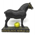 Black Horse Ale beer advertising plaster horse ornement, statue  - 3