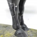 Black Horse Ale beer advertising plaster horse ornement, statue  - 4