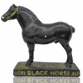 Black Horse Ale beer advertising plaster horse ornement, statue  - 1