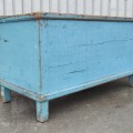 Antique blanket chest, original color  - 6