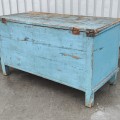 Antique blanket chest, original color  - 7