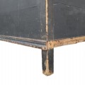 Antique pine blanket chest, original color and square nails assembly  - 4