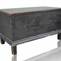 Coffre à couverture, pin, clous carrés et couleur d'origine, impeccable  - 1
