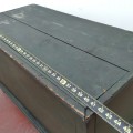 Antique blanket chest, original color and square nails assembly - 3