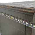 Antique blanket chest, original color and square nails assembly - 5