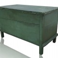Antique blanket chest, original color and square nails assembly - 6