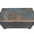 Antique blanket pine chest, original color  - 2