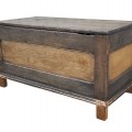 Antique blanket bos decorated with panles - 1