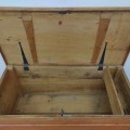 Antique blanket box, square nails  - 2