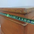 Antique blanket box, square nails  - 4