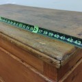 Antique blanket box, square nails  - 6