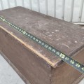 Antique blanket box, square nails and dovetails  - 4