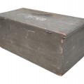 Antique pine chest, square nails box, original color  - 7