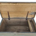 Antique blanket pine box, square nails assembly  - 3