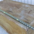 Antique blanket pine box, square nails assembly  - 6