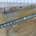 Antique blanket pine box, square nails assembly  - 7