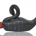 Painted wooden duck decor - 3