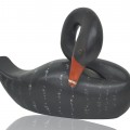 Painted wooden duck decor - 1