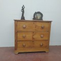Commode 3 tiroirs en pin, bureau - 5