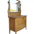 Antique oak chest of drawers - 4