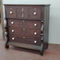 Antique Quebec bonnet chest of drawers - 11