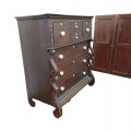 Antique Quebec bonnet chest of drawers - 5