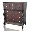 Antique Quebec bonnet chest of drawers - 1