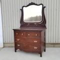 Commode antique, bureau miroir  - 7