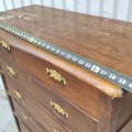 Commode antique en chêne, bureau  - 5