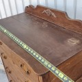 Commode antique en chêne, bureau - 4