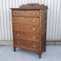Commode antique en chêne, bureau - 7