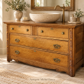Antique oak chest of drawers  - 2