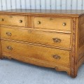 Antique oak chest of drawers  - 9