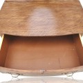 Commode antique en chêne, miroir pivotant, bureau coiffeuse, maquilleuse  - 2