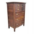 Antique oak chest of drawers - 4