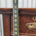 Antique oak chest of drawers - 5