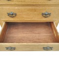 8-drawer wooden tall chest of drawers, brass handles - 3