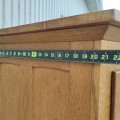 8-drawer wooden tall chest of drawers, brass handles - 6