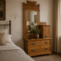 Antique oak chest of drawers  - 2