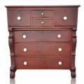 Antique pine bonnet chest of drawers  - 2