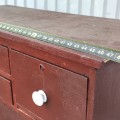 Antique pine bonnet chest of drawers  - 4